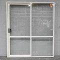 Off White Aluminium Sliding Door - Opens Left To Right
