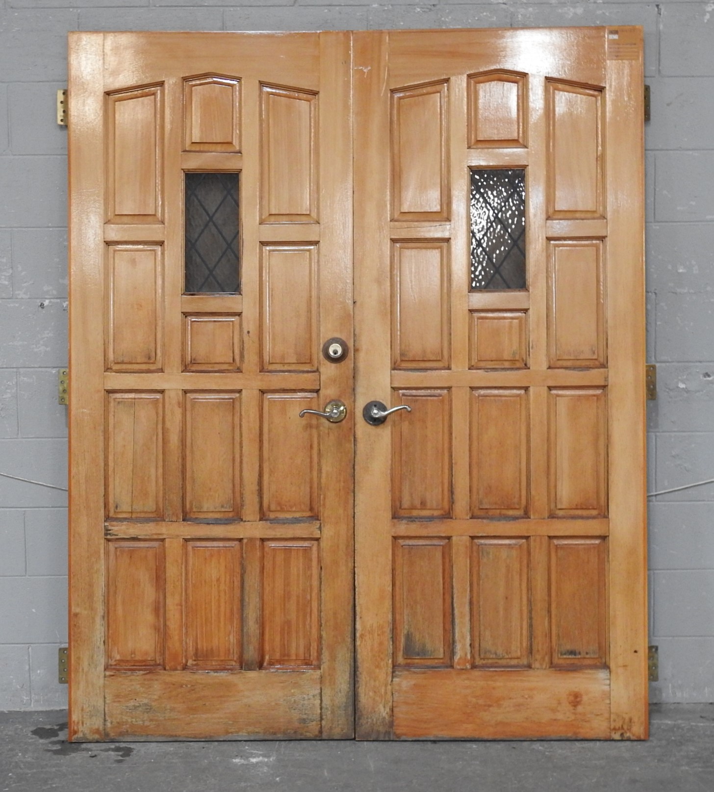 Wooden (Kauri) Exterior Double Doors - Unhung
