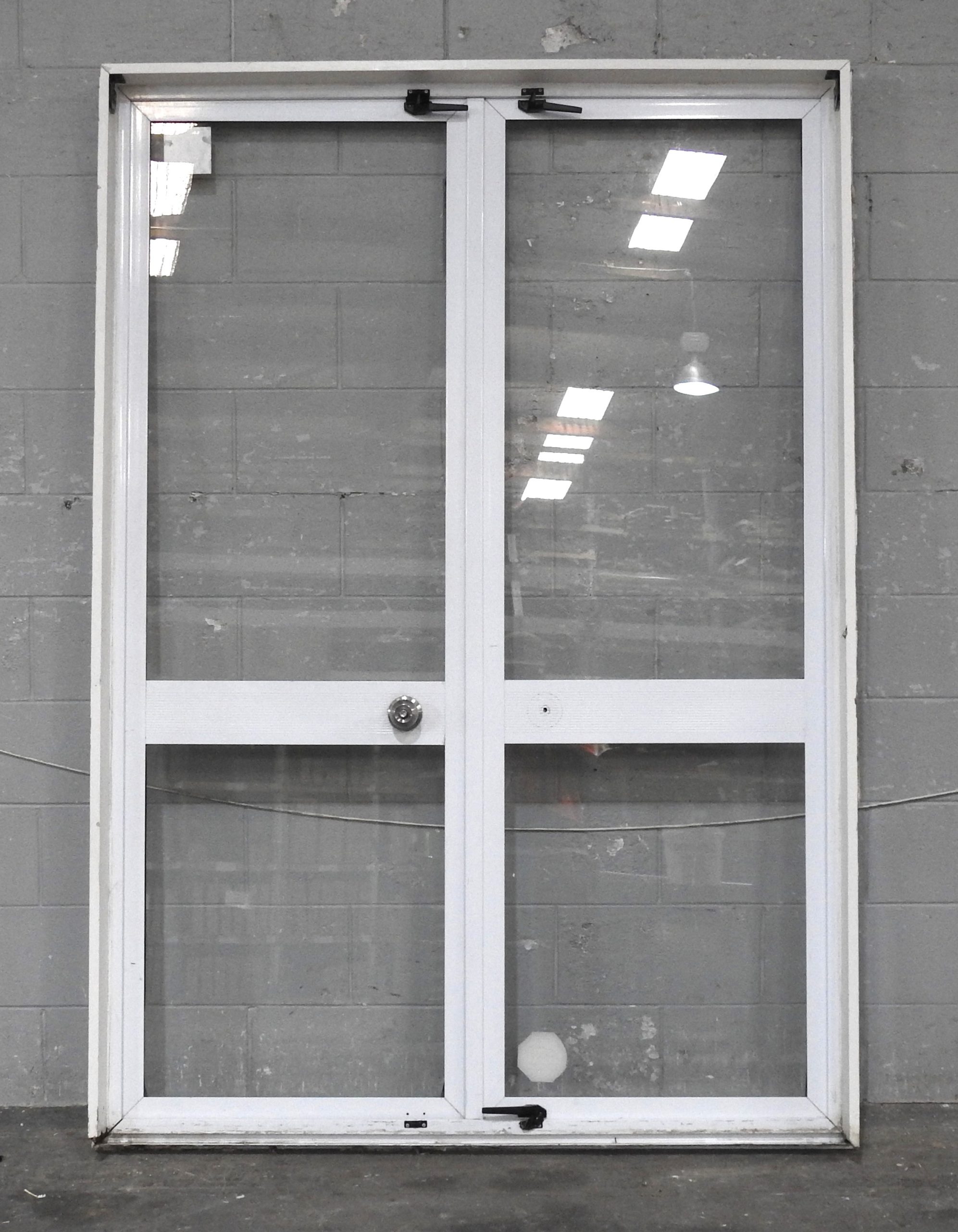 White Aluminium French Doors