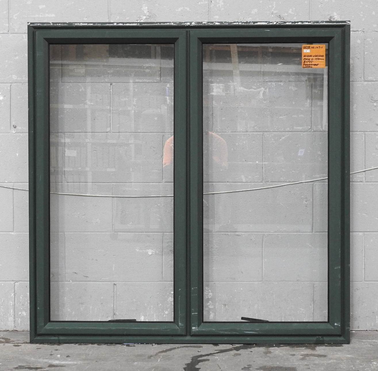 Permanent Green Aluminium Double Awning Window