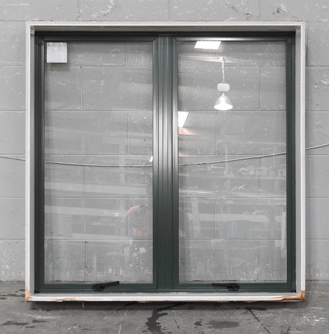 Permanent Green Aluminium Double Awning Window