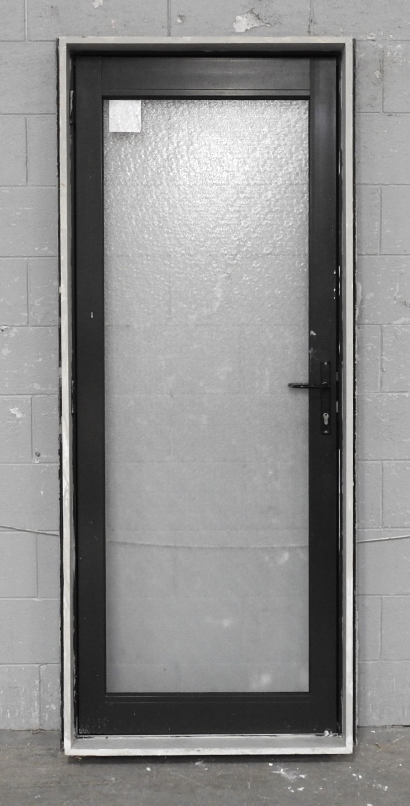 Karaka Green Aluminium Door - Opens In from Left