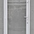 White Aluminium Door - Opens Out From Right