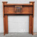 Vintage Bungalow Wooden Fireplace Surround