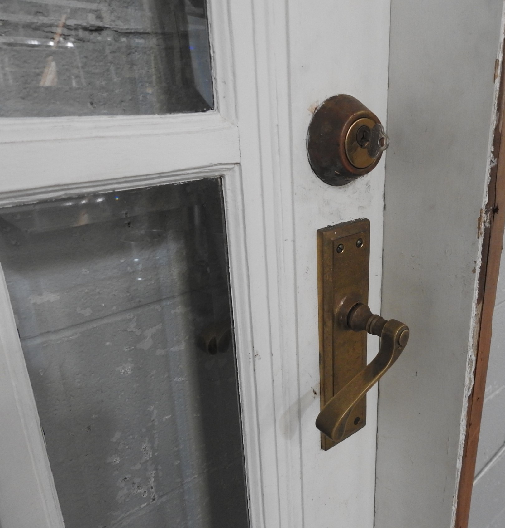 Bungalow Wooden Exterior Door Hung in Frame