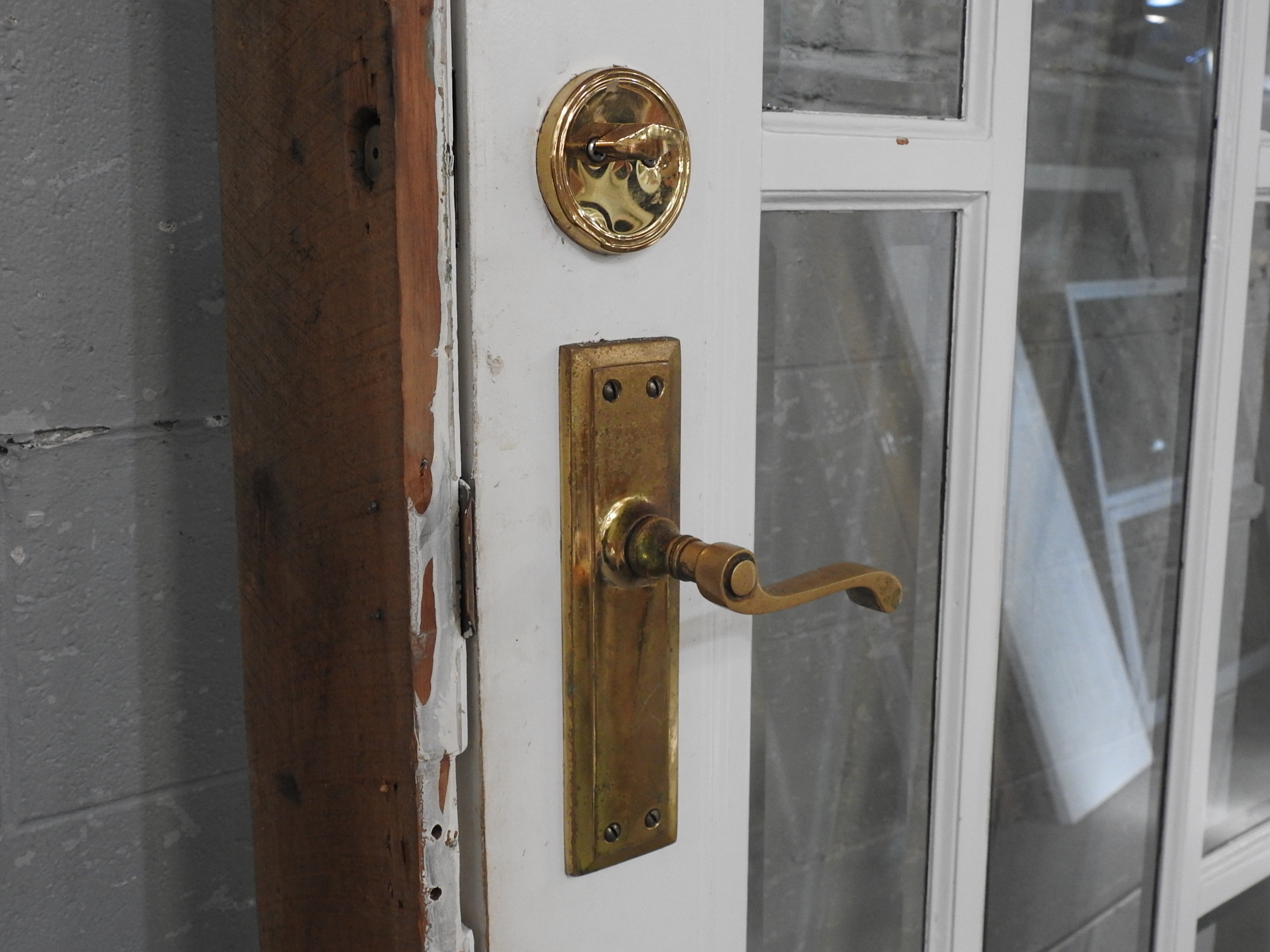 Bungalow Wooden Exterior Door Hung in Frame