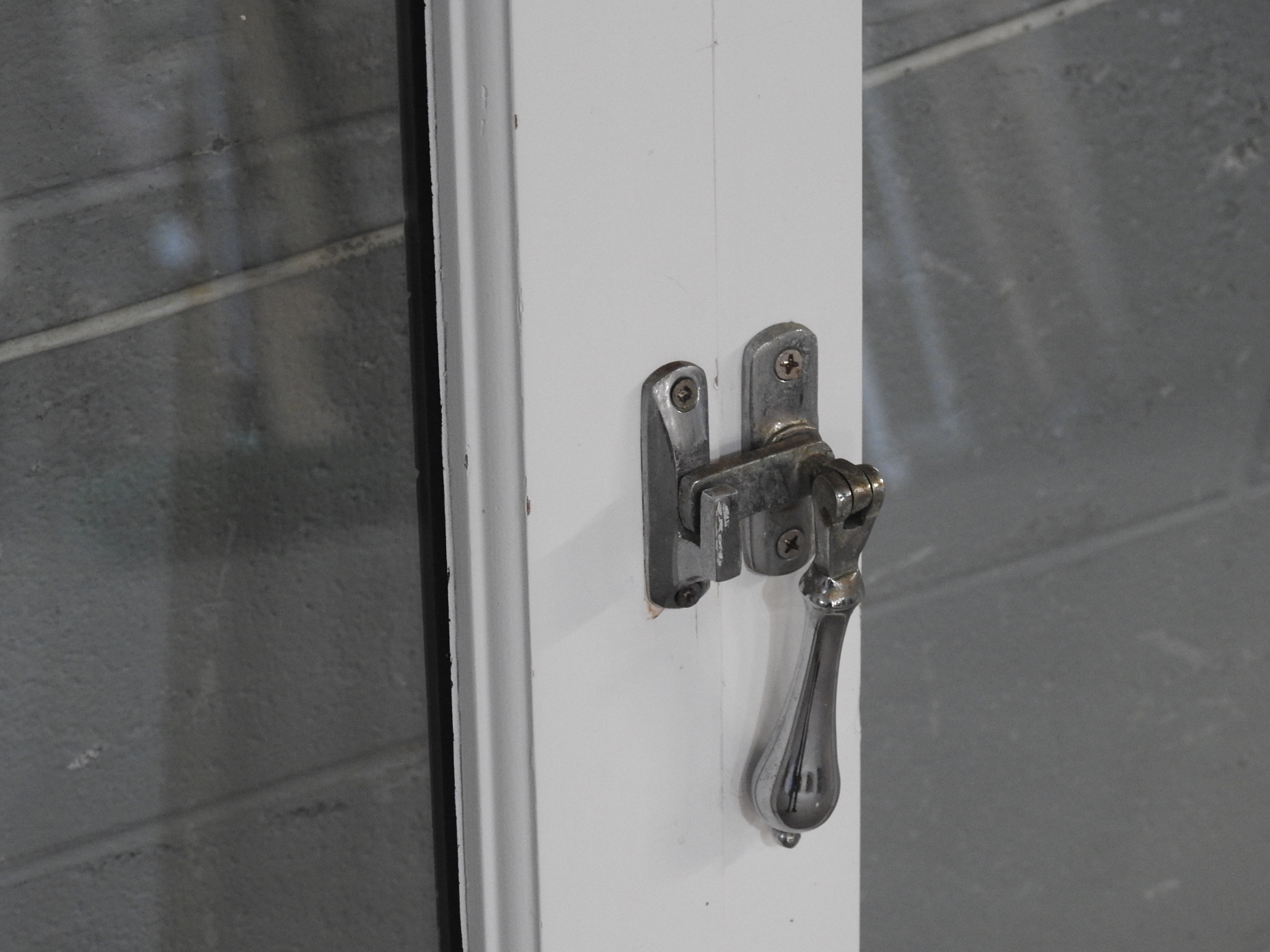 Wooden French Window With Casement Sidelight