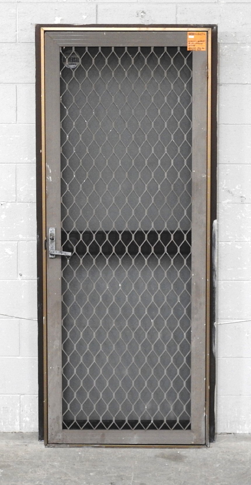 Bronze Aluminium Door - Opens In from Left