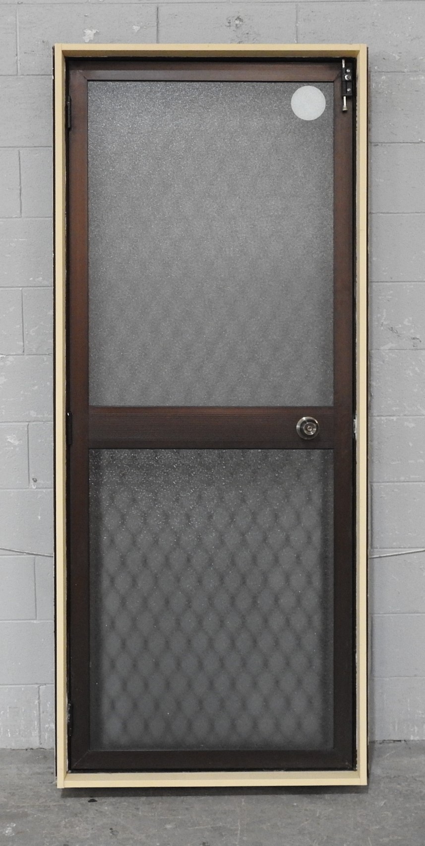 Bronze Aluminium Door - Opens In from Left