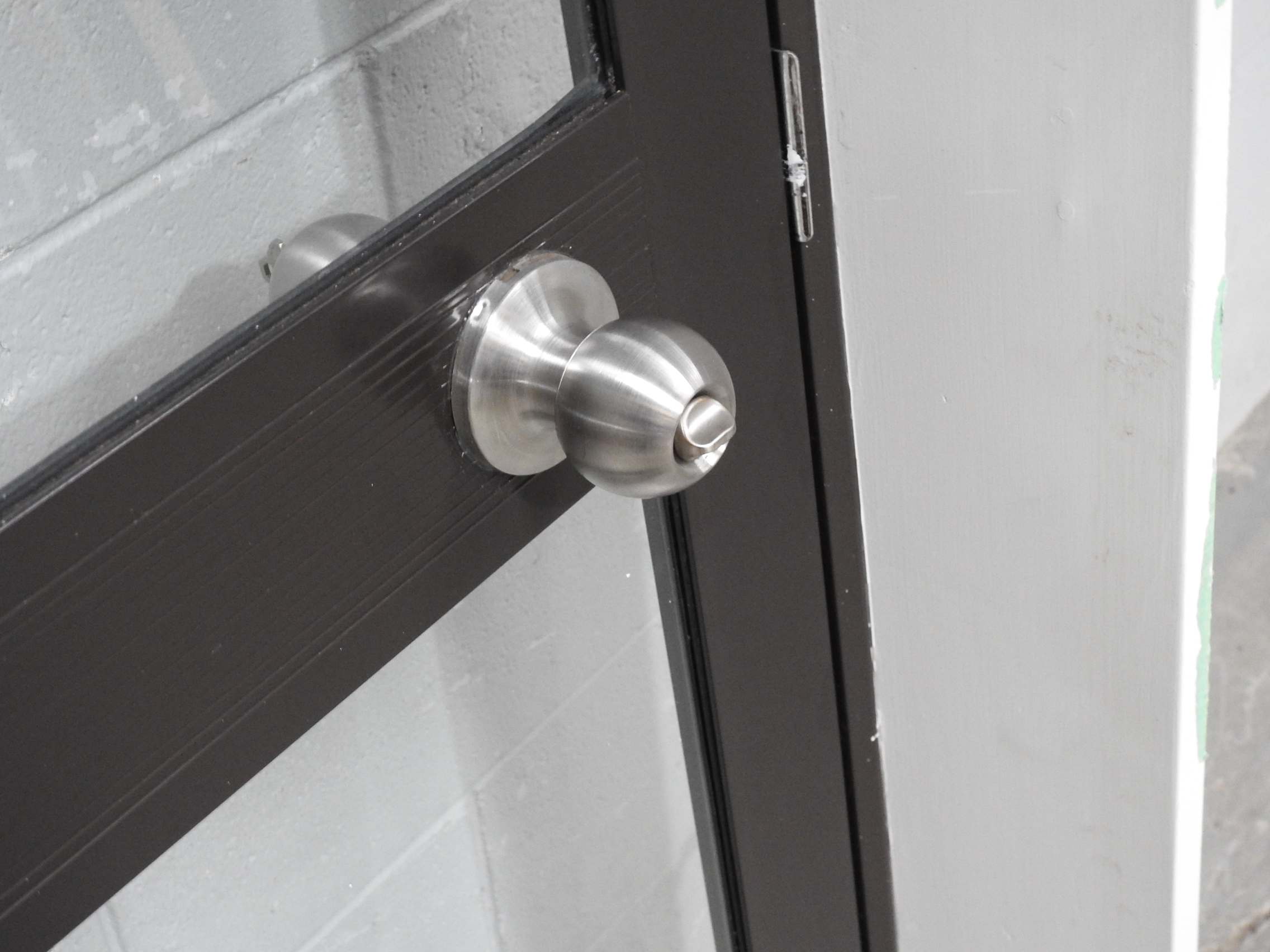 Brown Aluminium Door With Awning Window Sidelight