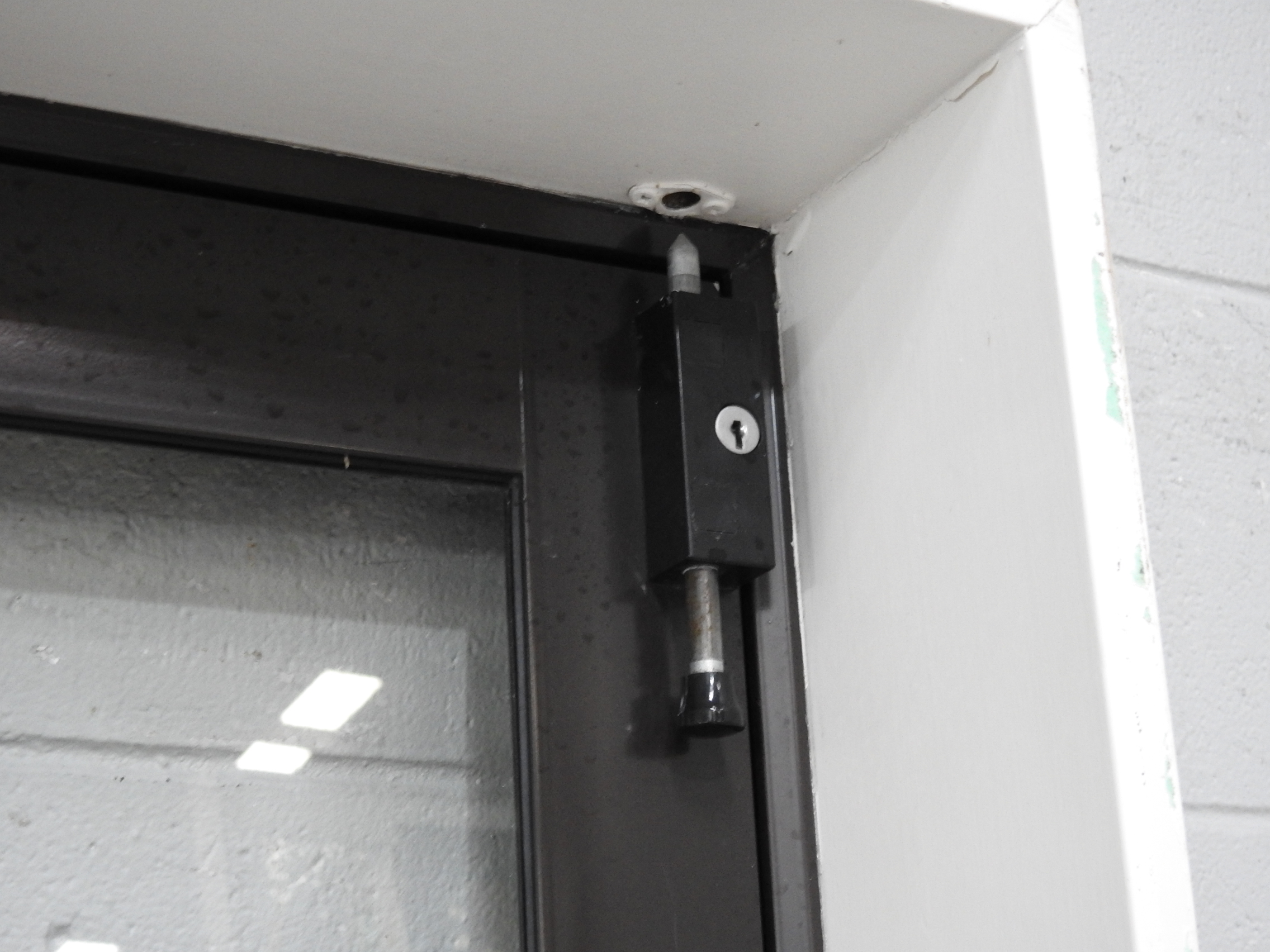 Brown Aluminium Door With Awning Window Sidelight