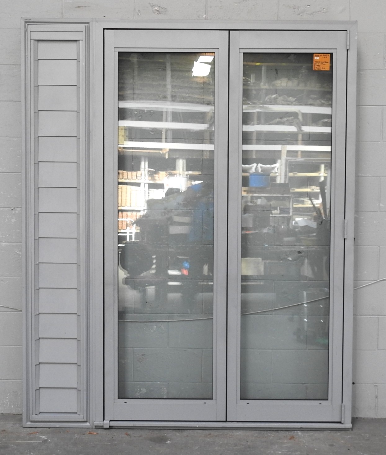 Silver Pearl Aluminium Bi-Fold Door Double Glazed