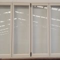 Off white aluminium bi-fold door