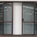 Bronze Aluminium Bi-Parting Sliding Door