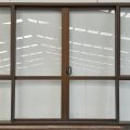 Bronze aluminium Bi-parting sliding doors