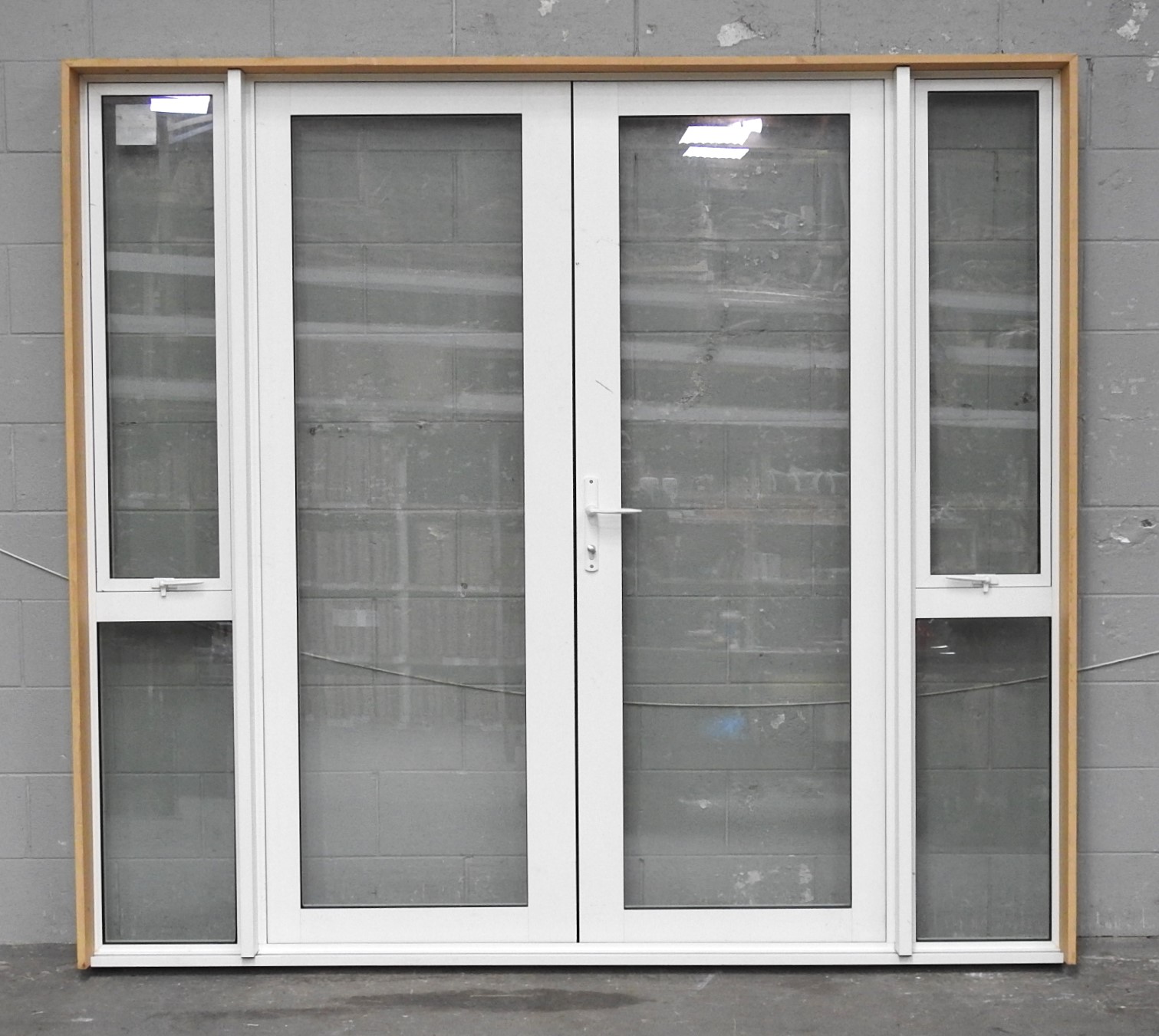 White Aluminium French Doors - Double Glazed - New