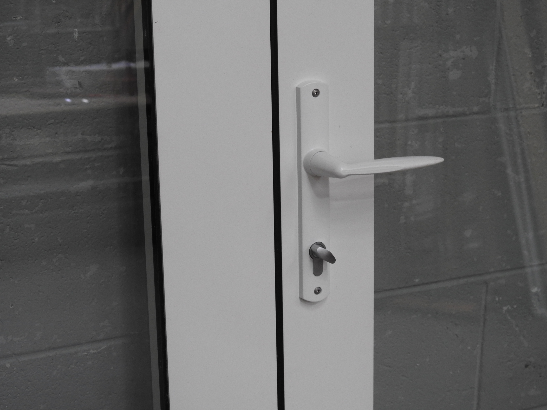 White Aluminium French Doors - Double Glazed - New