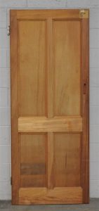 Wooden villa 4 panel interior door - unpainted
