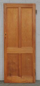 Wooden villa 4 panel interior door - unpainted