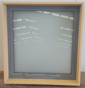 Gull Grey double glazed aluminium window