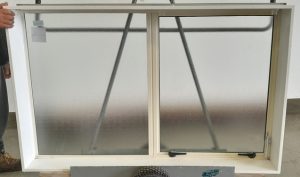 Off white aluminium awning window