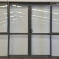 Karaka green aluminium bi-parting sliding door