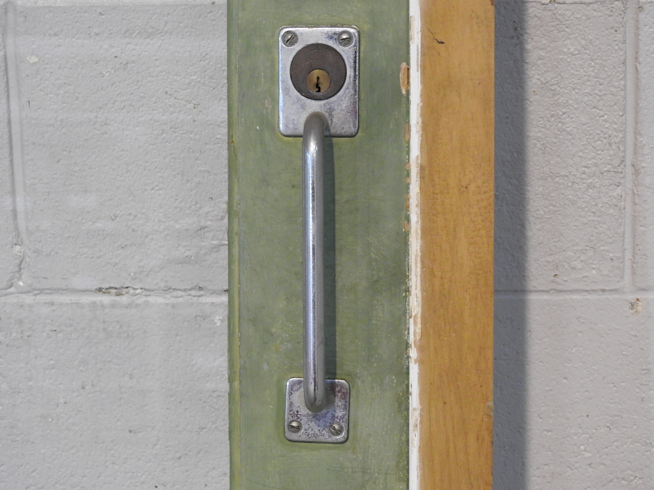 Wooden Entry Door Hung in Frame / Jamb
