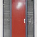 Tall Denim Blue Aluminium Entry Door With Sidelights