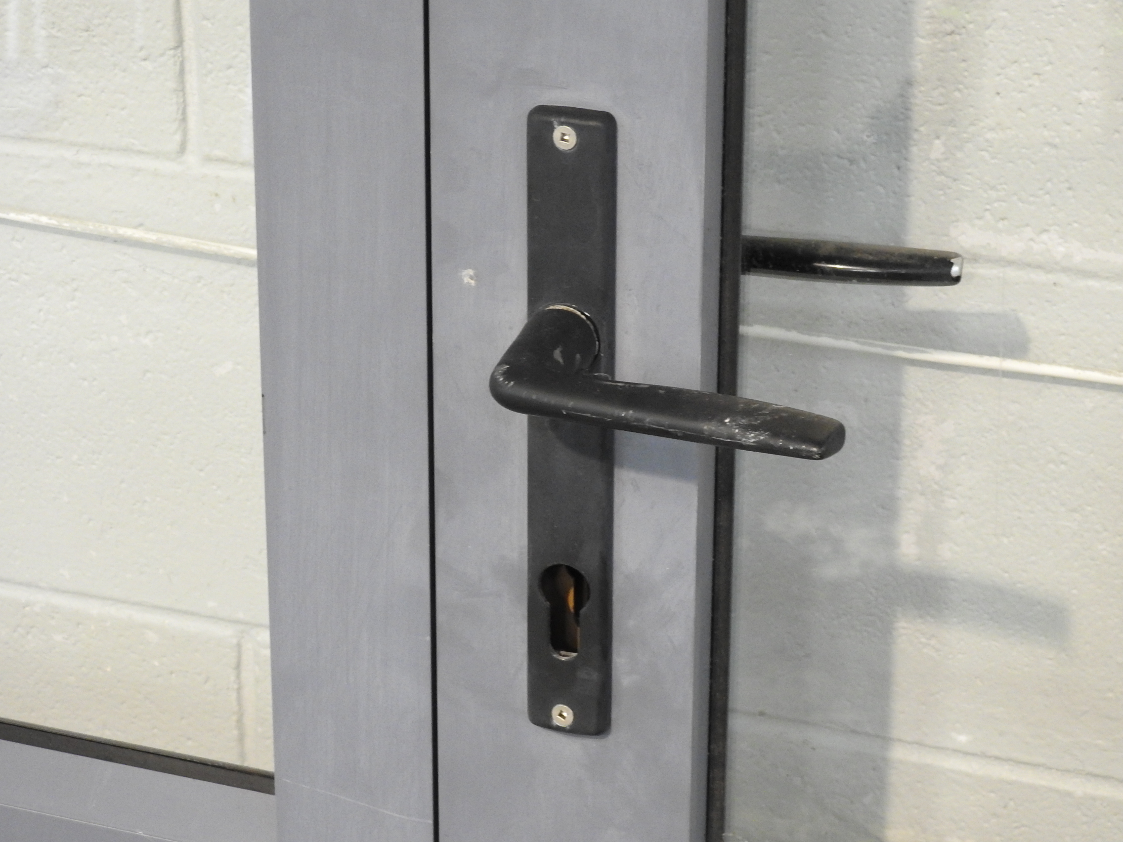 Denim Blue Aluminium French Doors