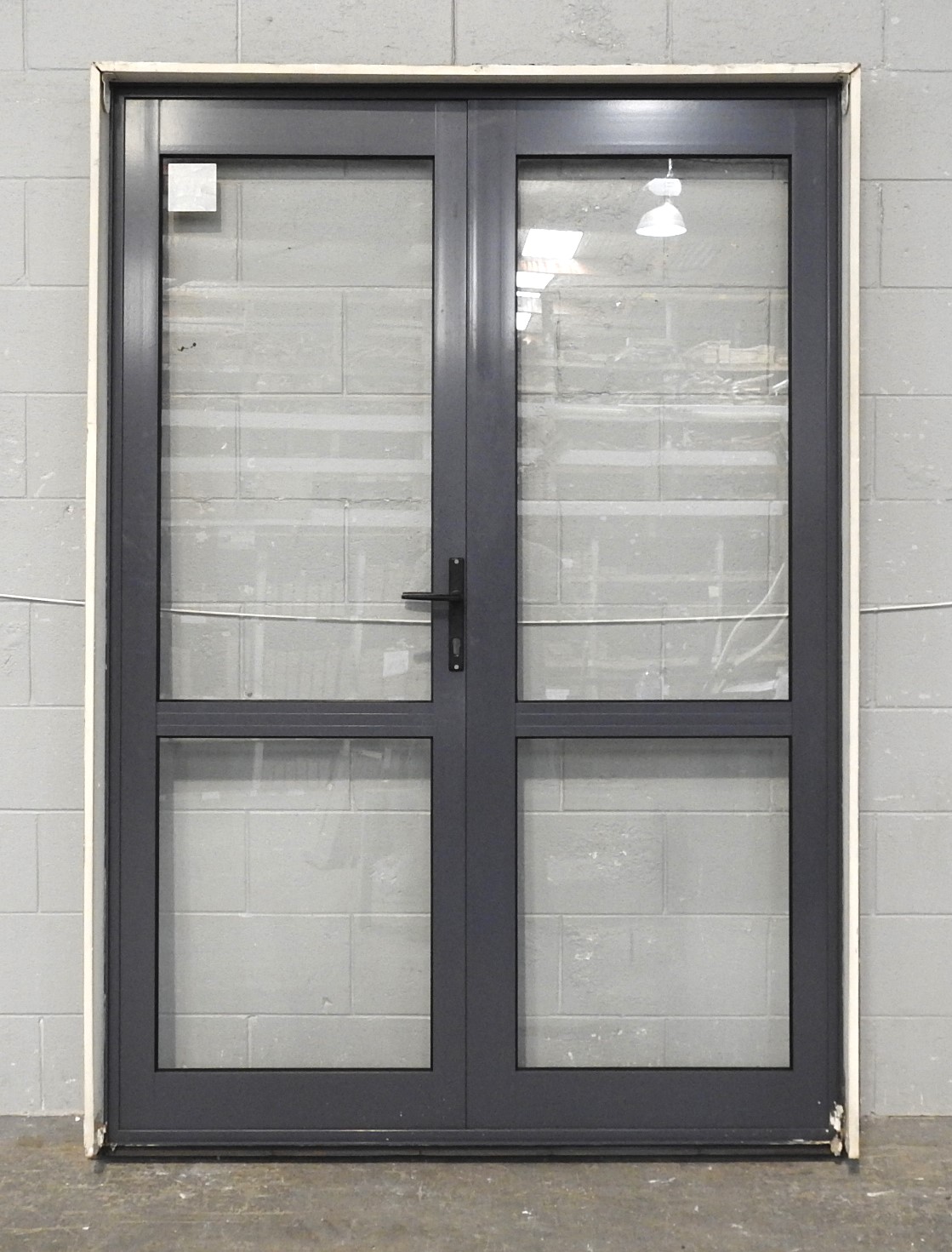 Denim Blue Aluminium French Doors