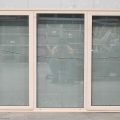 Almond Aluminium Double Awning Window - DG