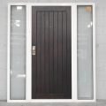 Off White Aluminium Frame With Cedar TG&V Door