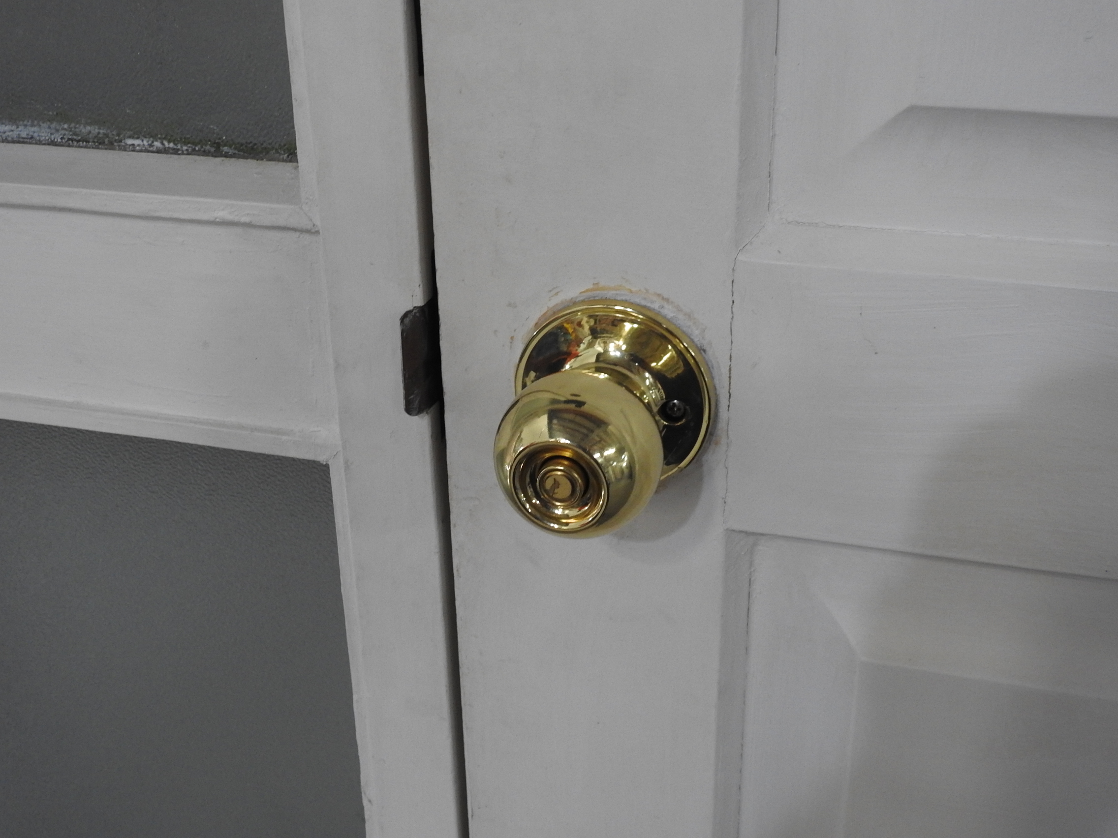 Wooden 8-Panel Entrance Door With Sidelight & Security Door