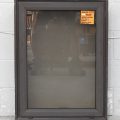 Brown Aluminium Single Awning Window Double Glazed