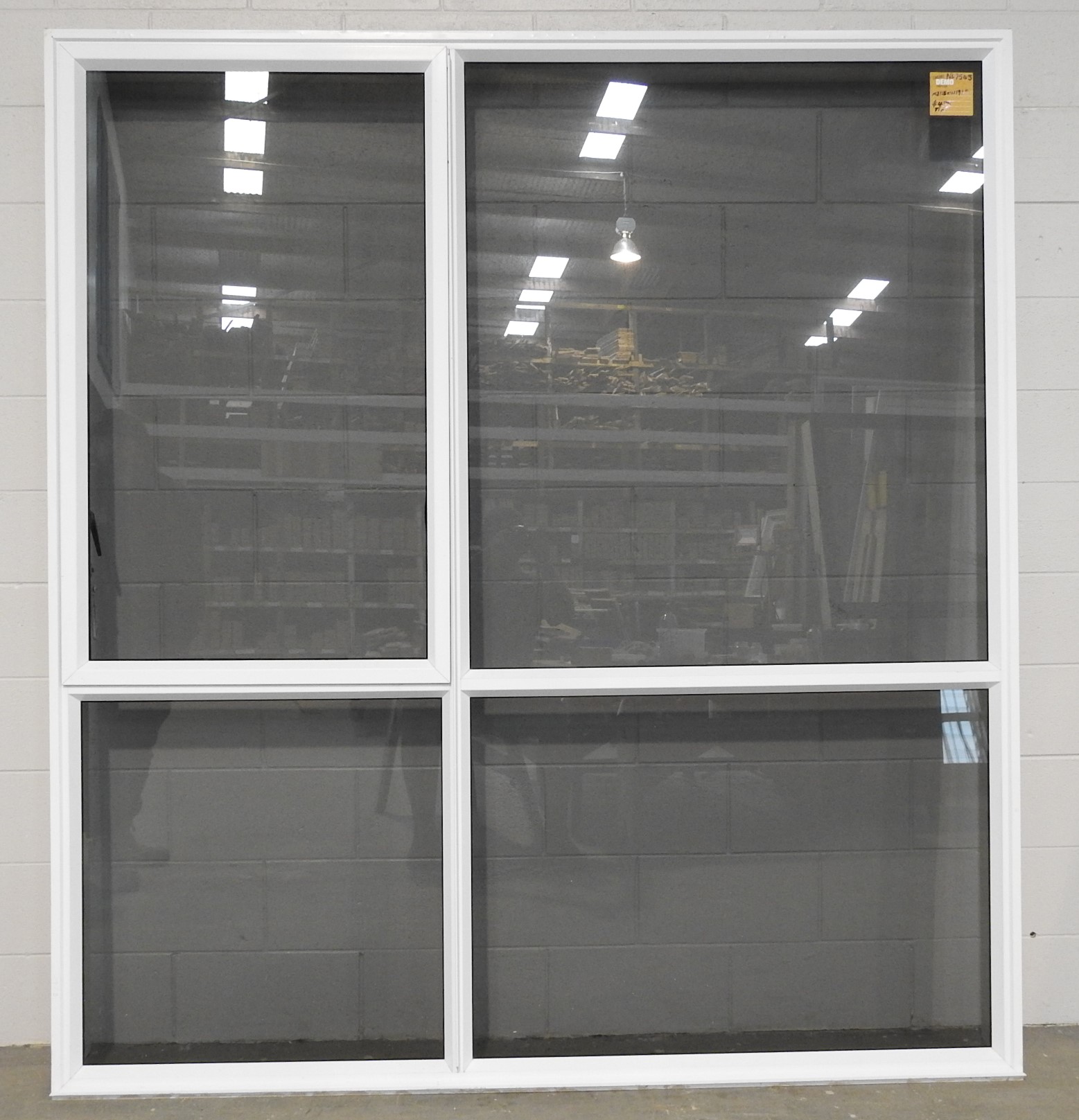 Large White Aluminium Awning Window with Tinted Glass