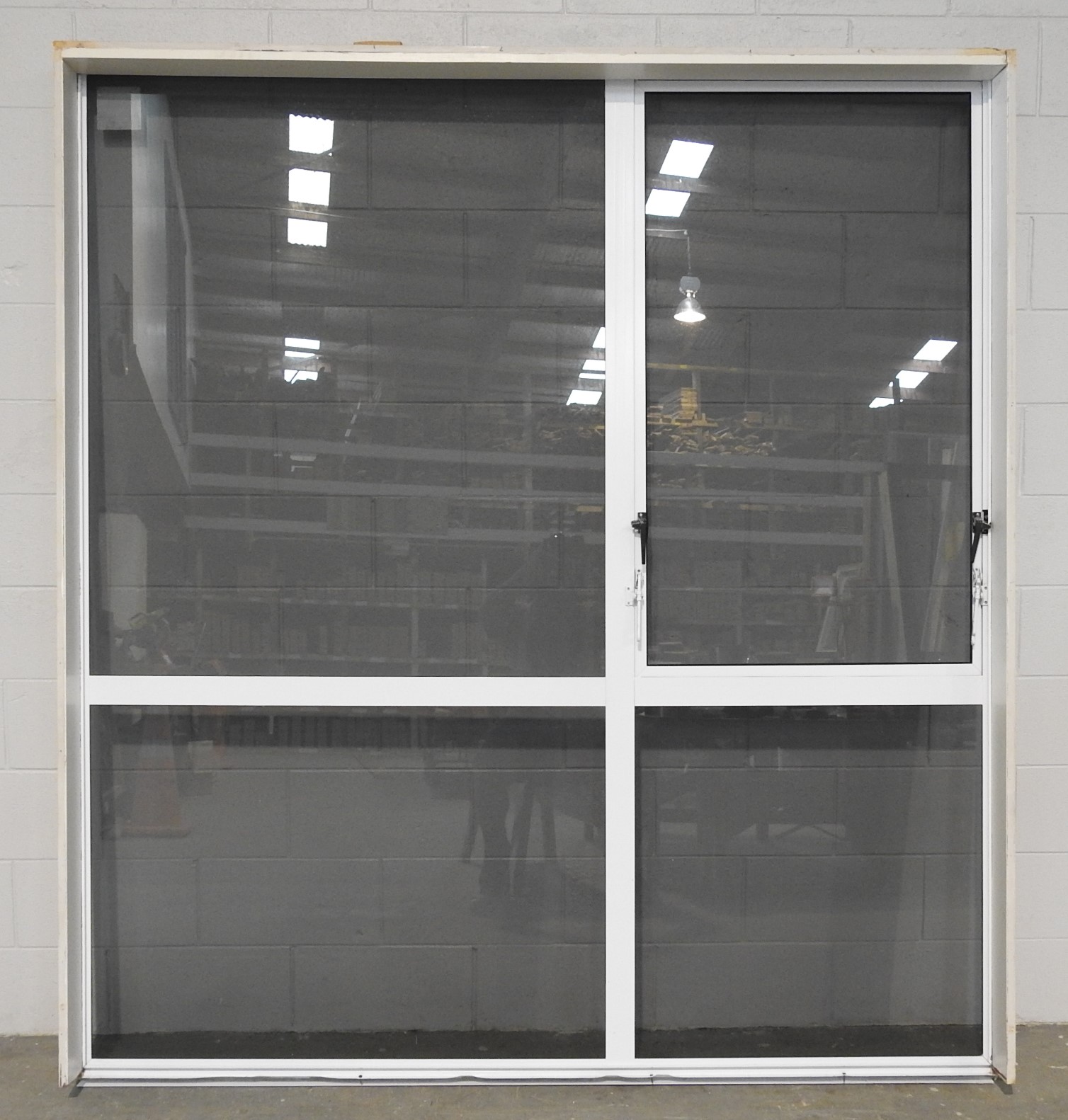 Large White Aluminium Awning Window with Tinted Glass