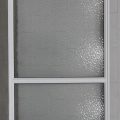 White Aluminium Fixed Window With Obscure Safety Glass