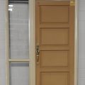 Wooden 4-Panel Entry Door in Ali Frame With Sidelight