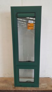 Forest Green Double Glazed twin awning window