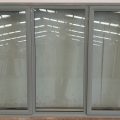 Seafoam green double glazed twin awning window