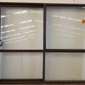 Bronze aluminium sliding door