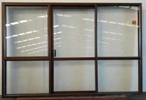 Bronze aluminium sliding door