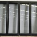 Black aluminium bi-fold door