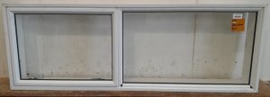 White aluminium awning window