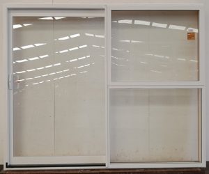Brand New- Matt Appliance White Aluminium Sliding Door