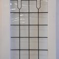 Wooden cedar leadlight door