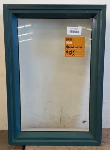 Denim blue aluminium fixed window