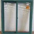 Denim Blue Aluminium Two-Way Sliding Window