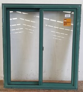 Denim Blue Aluminium Two-Way Sliding Window