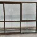 Bronze double glazed stacker slider